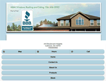 Tablet Screenshot of mmwindowsroofingandsiding.com